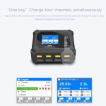 UP9 Batterie bilanz Ladegerät Entlader AC 100W 4 X50W 4 Kanäle ISP LCD für 1-6S Batterie teile EU-Stecker